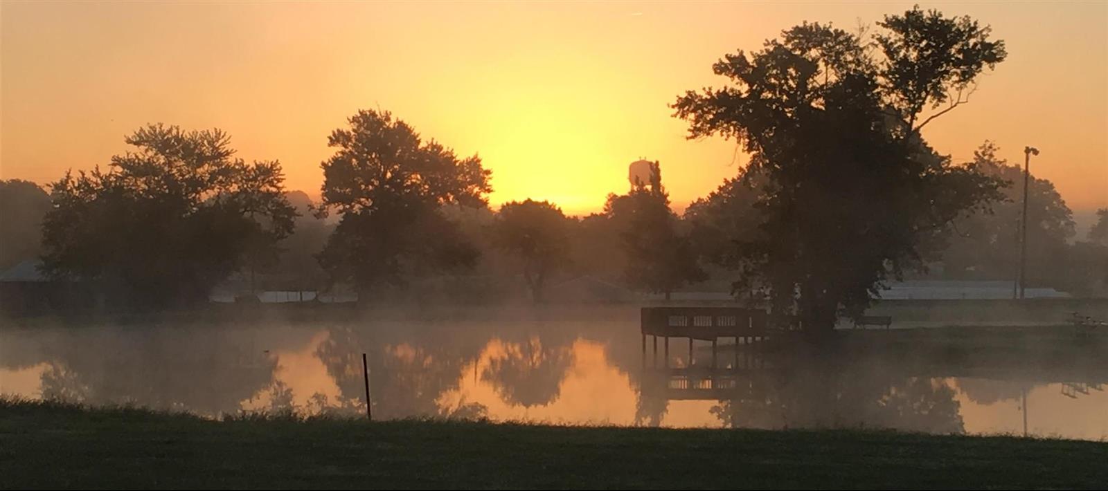 Sunrise over Fairgrounds Pond